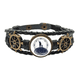 thumbnail image 1 of Familia estrellas geometria art patron Pulsera marina tejida en cuero, 1 of 4