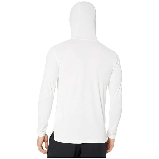 Nike Top Long Sleeve Hooded Hyper Dry White/Black - Walmart.com