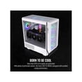thumbnail image 3 of Thermaltake Ceres 500 Snow Edition Mid Tower E-ATX Computer Case with Tempered Glass Side Panel; 4 Preinstalled 140mm PWM ARGB Fans; Rotational PCIe Slots & GPU Holder; CA-1X5-00M6WN-00, 3 of 5