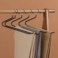thumbnail image 6 of Yonrjhukm Z Shaped Non Slip Pants Hanger, Heavy Duty Iron Clothes Rack for Closet, Space Saving Storage Organizer, Durable and Strong Load Bearing Design, 6 of 6