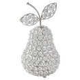 thumbnail image 2 of Modern Day Accents Manzana Cristal Figurine, Artificial Fruit Ornament Table, Crystal Pear Gift, Shiny, Beautiful, Tabletop, Home or Office, Decor, Accents, 5.5" L x 5.5" W x 10" H, Silver, Clear, 2 of 2