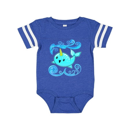 

Inktastic Cute and Playful Narwhal Gift Baby Boy or Baby Girl Bodysuit
