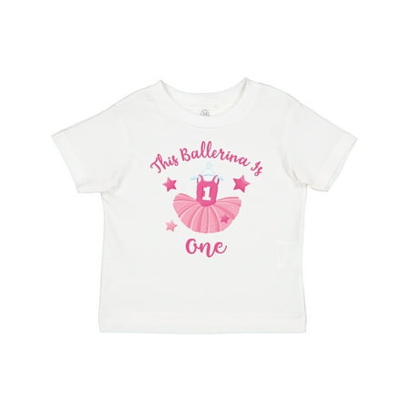 

Inktastic Ballerina 1st Birthday Gift Baby Girl T-Shirt