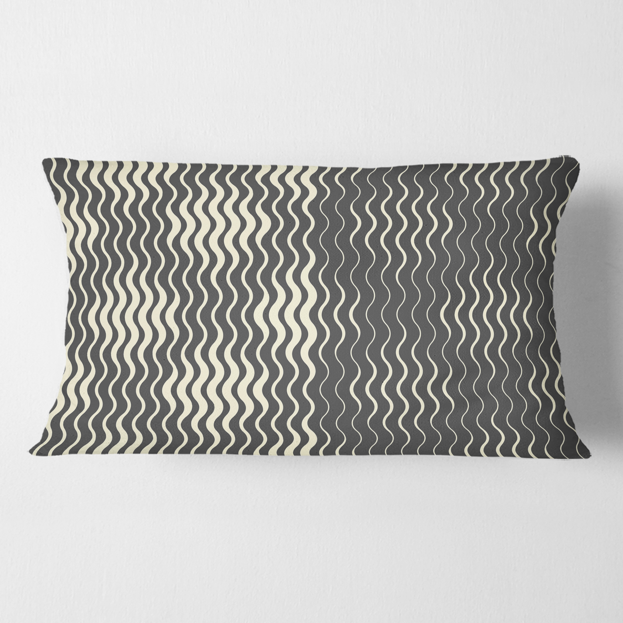 Designart Retro Geometrical Abstract Minimal Pattern V' Mid-Century Modern Throw Pillow - 12x20