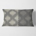 thumbnail image 2 of Designart Retro Geometrical Abstract Minimal Pattern V' Mid-Century Modern Throw Pillow - 12x20, 2 of 2