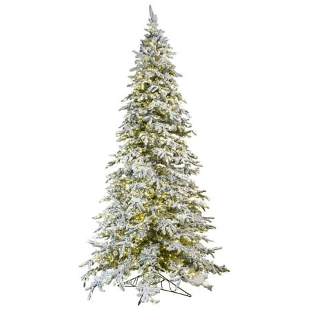 12' Flocked Balsam Pine Christmas Tree