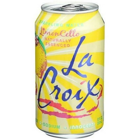 LaCroix Limoncello Sparkling Water, 12 Fluid Ounce - 8 count per pack -- 3 packs per Case.