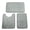 Gray, variant on Non-Slip and Super Soft Bathroom Rug Set, Machine Washable Bath Carpet Velvet Memory Foam Bath Mat Sets of 3 Piece