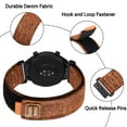 thumbnail image 3 of ANNEFIT Watch Band 22mm, Denim Fabric Quick Release Watch Strap for Men Women (Brown), 3 of 4