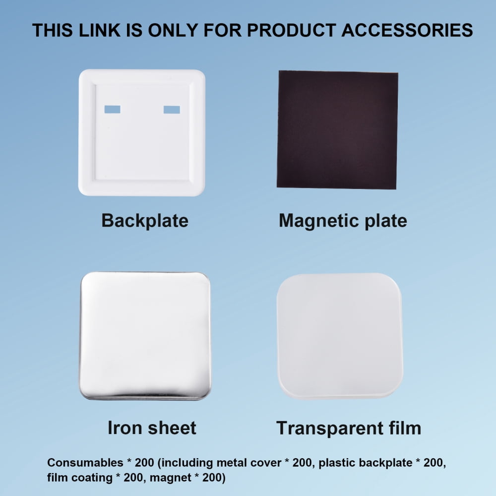 Flroha Picture Magnet Maker Machine Square Fridge Magnets Maker Kit 2X2Inch Button Badge Making with Paper Cutter Consumables for Any Place with Iron friendly