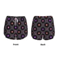 thumbnail image 3 of Saiise Shorts de Course 2 en 1 Taille Haute pour Femmes à Imprimé de Notes de Musique de Disques Vinyles - Shorts d'Entraînement de Tennis et de Gym Respirants à Fente avec Poches - Grand, 3 of 7