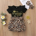 thumbnail image 2 of Dooleck the Princess Has Arrived Outfit Ruffle Bodysuit Leopard Shorts Summer Clothes, 2 of 7