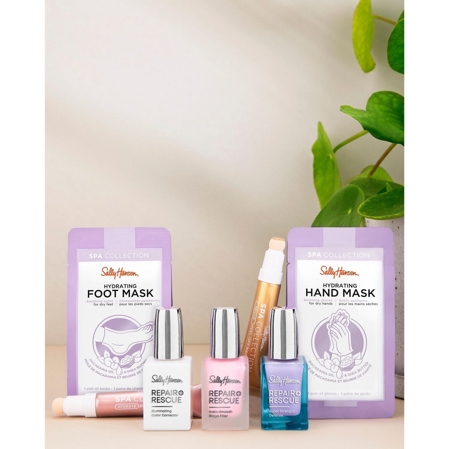 Sally Hansen Masque hydratant pour les mains, formule riche en vitamine E, beurre de macadamia et de karité, soulage instantanément les mains sèches