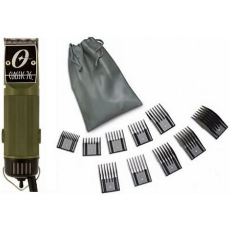 Oster Classic 76 Olive Green Color   10 PC Comb Set