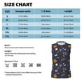 thumbnail image 5 of Lsque Galaxy Print Men's Cotton Blend Sleeveless Muscle Shirts (S-3XL)- Moisture Wicking, Odor Protection, UPF 30+,3X-Large, 5 of 8