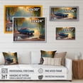 thumbnail image 4 of Designart "Blue And Yellow Sculpted Speed" Cars American Muscle Canvas Print, 4 of 5