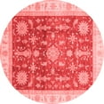 thumbnail image 1 of Ahgly Company Indoor Round Oriental Red Traditional Area Rugs, 8' Round, 1 of 4