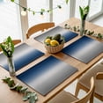 thumbnail image 5 of Blue Grey Ombre Placemats Set of 4 Gradient Gradual Color Place Mats Table Mats Kitchen Dining Home Outdoor Party Table Decoration, 5 of 9