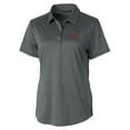 thumbnail image 2 of Women's Cutter & Buck Gray Cornell Big Red Prospect Textured Stretch Polo, 2 of 3