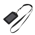 thumbnail image 5 of Tarjeta de identificación del empleado 1PC Titular de la tarjeta de crédito Tapa de la tarjeta de lanyard extraíble (Negro), 5 of 5