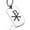 Silver, variant on Stainless Steel Religious Chi Rho Dog Tag Pendant Necklace