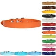 thumbnail image 2 of Faux Leather Collar Metal Buckle Pet Collar Adjustable Pet Collar for Small Dogs, 2 of 10