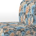 thumbnail image 4 of Designart "Gingham Elegance In Blue And Beige" Beige Floral Upholstered Accent Chair - Cottage Arm Chair For Living Room, 4 of 5