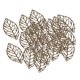 thumbnail image 5 of 30 piezas de dijes de fianza con forma de hoja ahuecada para pendientes, accesorios de manualidades DIY bronce, 5 of 9