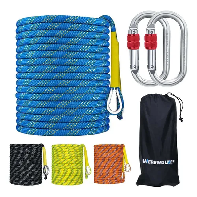 Cuerda Alpinismo 8mm Estático Escalada Paracord 10m Azul Malubero Malu1781