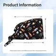 thumbnail image 4 of Yiaed Space Rocket Print Turban Hat for Women Men Comfortable Adjustable Cleaning Working Cap with Sweatband, 4 of 4