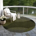 thumbnail image 6 of Addison Rugs Chantille Indoor/Outdoor Transitional Geometric, Abstract Olive Washable Round Rug, 8' x 8', 6 of 6