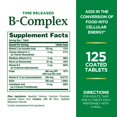 thumbnail image 3 of Nature's Bounty Vitamin B-Complex Tablets + Vitamin C for Energy Metabolism, 125 Ct, 3 of 7