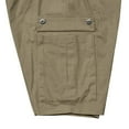 thumbnail image 4 of Mens Workout Shorts Slim Drawstring Cargo Summer Bermuda Shorts Breathable Yellow L, 4 of 9