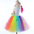 thumbnail image 4 of Vividxx Toddler Girls Dresses Party Dress Candy Rainbow Tutu Performance Elegant Lollipop Net Skirt For 10-12 Years, 4 of 9