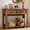 Brown-15.8"D x 46"W x 35"H, variant on Black 15.8"D x 46"W x 35"H Farmhouse Console Table with Drawers