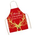 thumbnail image 2 of Christmas Decoration Apron for Women Men Adjustable Kitchen Cooking Baking Apron, 2 of 9