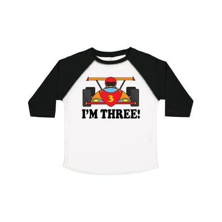 

Inktastic Race Car 3rd Birthday Gift Toddler Boy Girl T-Shirt