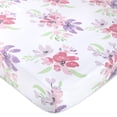 thumbnail image 3 of Baby Essentials 2 Pack of 52”L x 28”W Standard Microfiber Patterned Fitted Elastic Baby Crib Sheets for Newborns, Infants and Toddlers Nursery, Crib, Bed and Mattress in Flowers & Polka Dots, 3 of 7