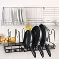 thumbnail image 3 of 2025 Suitable Pan Organizer Rack for Cabinet, Expandable Pan Pot Lid Organizer Rack with 7 Adjustable, 3 of 4