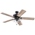thumbnail image 1 of Prominence Home Saybrook 52 Inch Farmhouse LED Ceiling Fan with Light, Bronze, 1 of 12