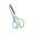 A, variant on Sktrjpolfis Safety Craft Scissors, Spring Loaded Blunt Tip Scissors, Two Tone Macaron Color Plastic Scissors for Home Office Art