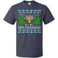 thumbnail image 3 of Inktastic Happy Chrismukkah Sweater Style with Menorah and Trees T-Shirt, 3 of 5