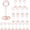 Rose Gold, variant on Table Number Holders 20Packs - 3.35 Inch Table Number Stands Place Card Holder for Wedding Party Graduation Reception Restaurant Home Photo Picture Office Memo (Rose Gold, 3.35")