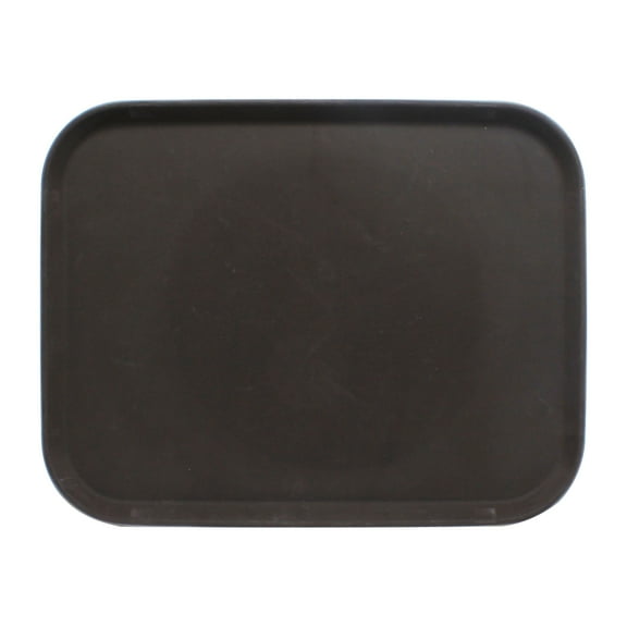 Excellante 14" x 18" rectangular tray, brown, fiberglass, comes in each