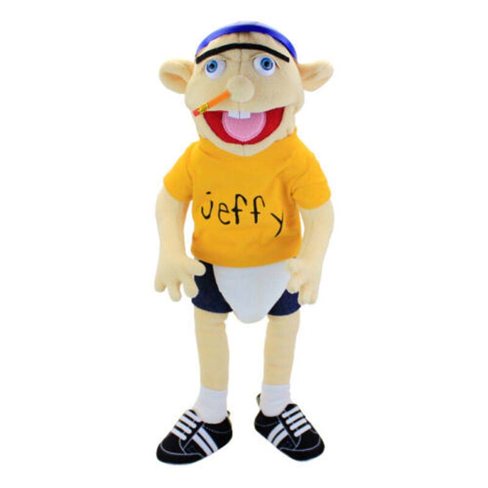 Buy 60cm Jeffy Plush Toy Cosplay Jeffy Hat Hand Puppet Game Stuffed