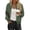 Green, variant on Women's Casual Zip Up Hoodie Sweatshirt Jacket Polka Dot Print Long Sleeve Loose Comfy Pullover with Pockets, Blue L