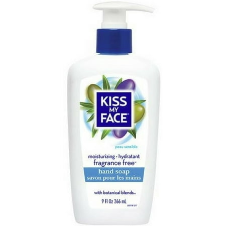 Kiss My Face Moisturizing Hand Soap Fragrance Free 9 oz (Pack of 3)