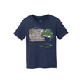 thumbnail image 1 of Gone Fishing With Daddy Kids Cotton T-Shirt - Navy - Medium, 1 of 1