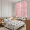 thumbnail image 3 of Spring Flowers Kitchen Curtains 63 Inch Length, Country Retro Floral Botanical Pink Tiers Curtains for Living Room Berdoom Bathroom, Light Filtering Drapes Window Treatment 2 Panels 42"Wx63"L, 3 of 8