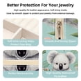 thumbnail image 3 of Koala Travel Portable Square Jewelry Organizer with Ring, Earring, Necklace, and Bracelet Storage - Suitable for Girls and Women, 3 of 6